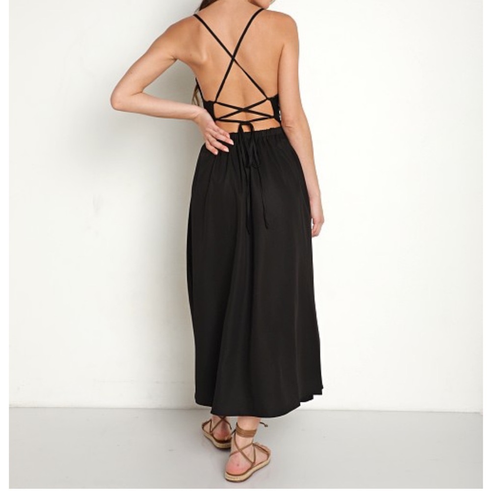 Revolve LBLC the label black open back dress, size small. NWT.
